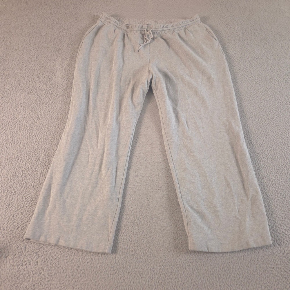 Old Navy Sweatpants Womens XXL Gray SoComfy Extra High-Waisted Wide-Leg Fleece
